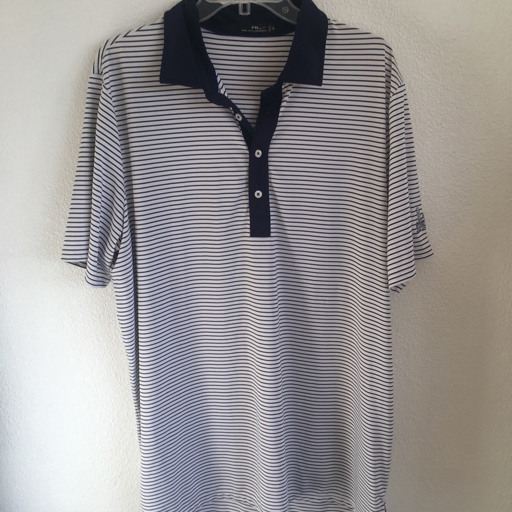 Men’s Ralph Lauren polo striped shirt. Size XL